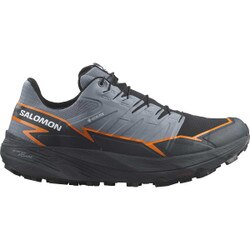 Salomon Thundercross GTX Trail Running Shoe Men's in Flint Stone Carbon Orange Pepper